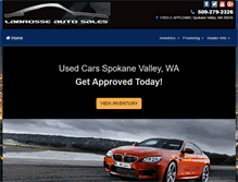 Tablet Screenshot of labrosseautosales.com